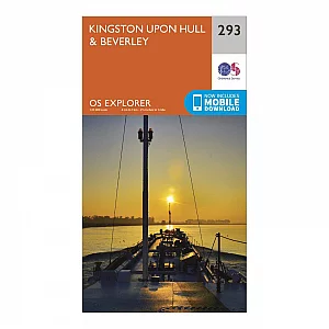 Explorer 293 Kingston upon Hull and Beverley Map With Digital Version Orange