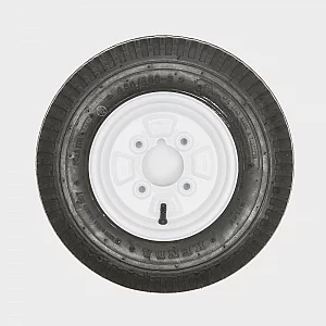 Trailer Wheel and Tyre Black