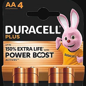 Plus AA Boost Batteries 4 Pack Orange