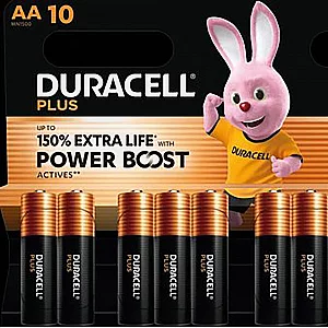 Plus AA Boost Batteries 10 Pack Orange