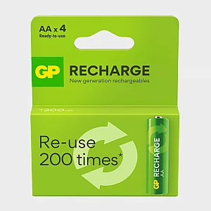 Rechargeable AA Battery 4 Pack Green